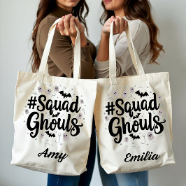 Bolsa Tote Esquadrão Moderno De Halloween Ghouls Bag Para Ami