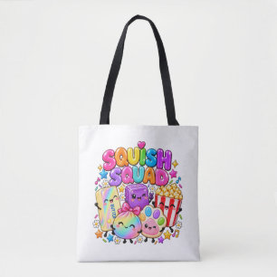 Bolsa Tote Esquadrão Squish Viral Squishies Pipoca Manteiga B
