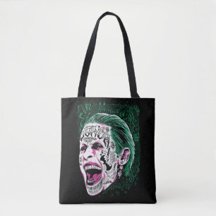 Bolsa Tote Esquadrão Suicida   Desenho Da Cabeça De Joker R