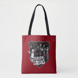 Bolsa Tote Esquadrão Suicida   Foto do Crachá do grupo