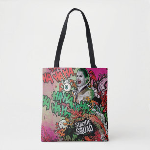 Bolsa Tote Esquadrão Suicida Grafite de Caracteres de Joker