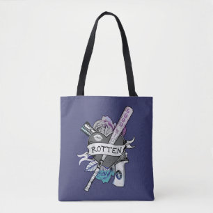 Bolsa Tote Esquadrão Suicida Harley Quinn "Rotten" Tatuage