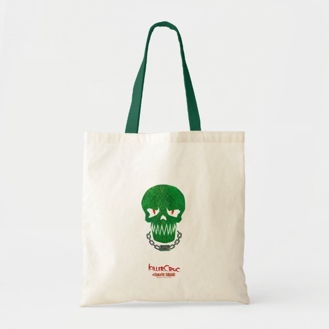 Bolsa Tote Esquadrão Suicida | Ícone da cabeça da Killer Croc (Frente)