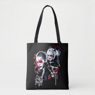 Bolsa Tote Esquadrão Suicida   Joker & Harley Painted Grafit