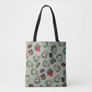 Bolsa Tote Esquadrão Suicida   Padrão Emoji De Sinalizador 