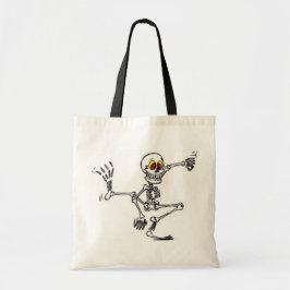 Bolsa Tote Esqueleto Dançante - Saco Halloween