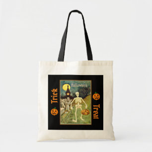 Bolsa Tote Esqueleto em Graveyard Trick ou Treine Bag
