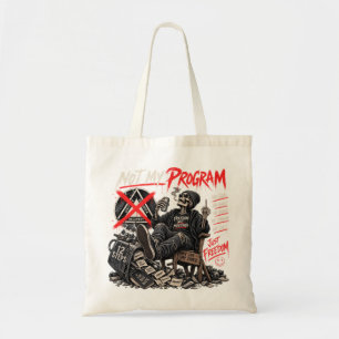 Bolsa Tote Esqueleto Engraçado Anti AA Não É Meu P