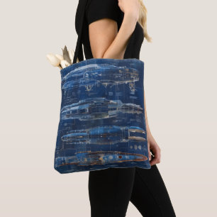 Bolsa Tote Esquema de Entrega de Espaço
