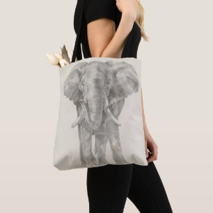 Bolsa Tote Esquema do Elefante