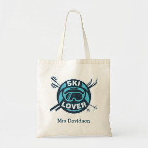Bolsa Tote Esqui personalizado esquiador moderno