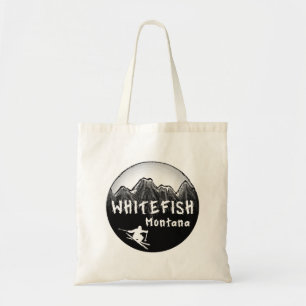 Bolsa Tote Esquiador artístico Whitefish Montana