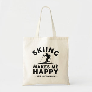 Bolsa Tote Esquiar Me Faz Feliz Não Tanto