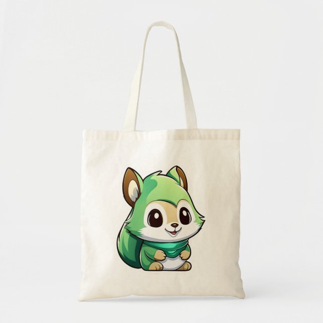 Bolsa Tote Esquilo animal adorável (Frente)