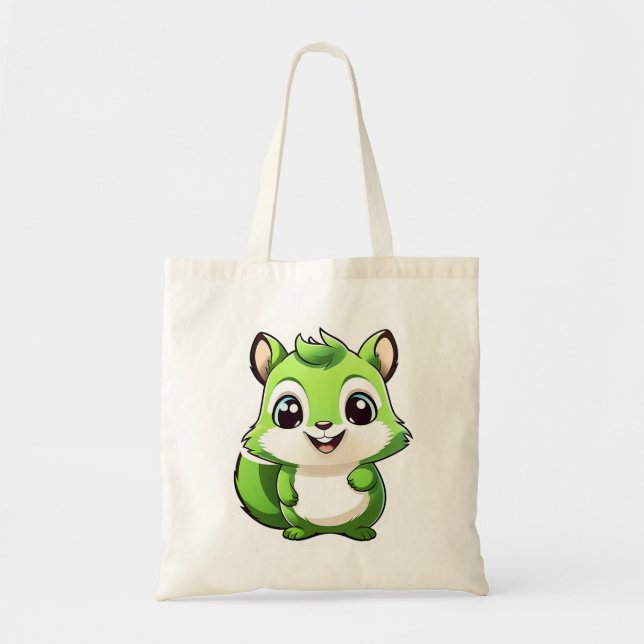 Bolsa Tote Esquilo animal adorável (Frente)