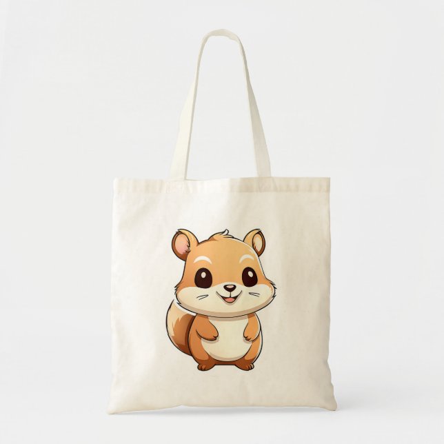 Bolsa Tote Esquilo animal adorável (Frente)
