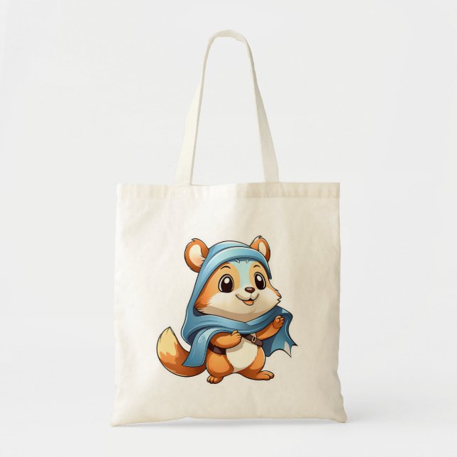 Bolsa Tote Esquilo animal adorável (Frente)