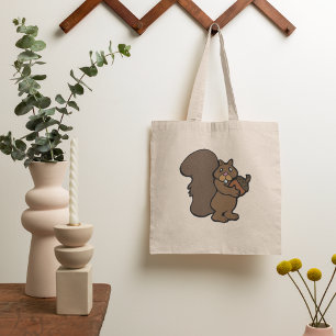 Bolsa Tote Esquilo Com Bolota