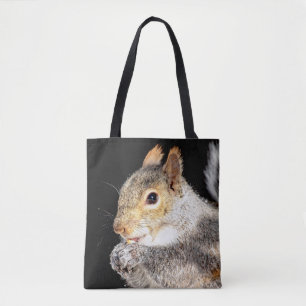 Bolsa Tote Esquilo comendo noz