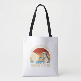Bolsa Tote Esquilo Da Vintagem Retroativa Melhor Amigo Para A