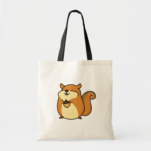 Bolsa Tote Esquilo Kawaii Cute (Frente)