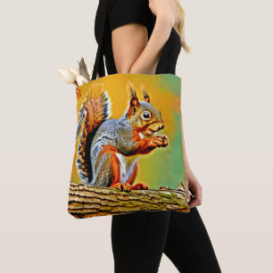 Bolsa Tote Esquilo Vintage na Natureza