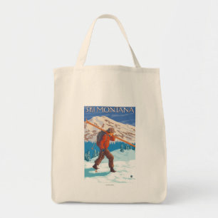 Bolsa Tote Esquis da neve do carregando do esquiador -