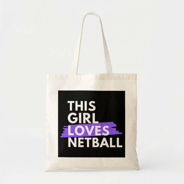 Bolsa Tote Essa garota ama o netball (Frente)