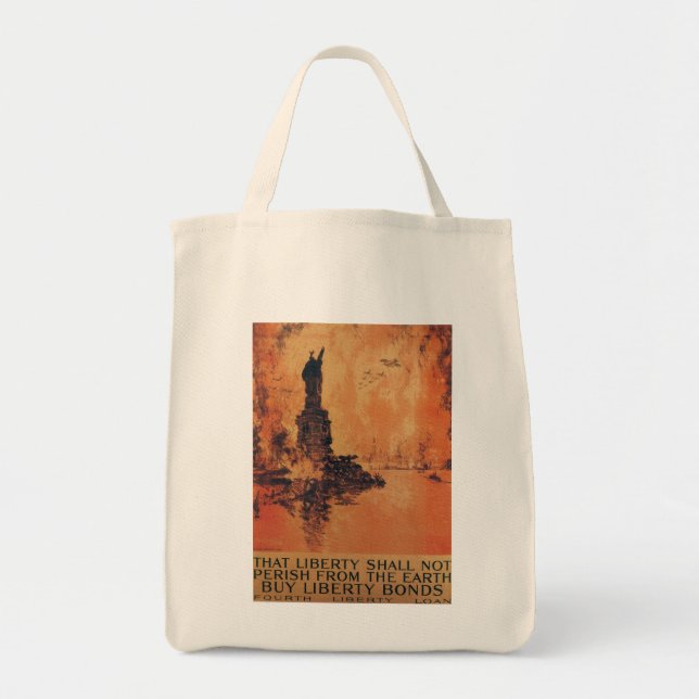 Bolsa Tote Essa Liberdade Não Perecerá Da Terra (Frente)
