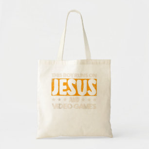Bolsa Tote Esse garoto corre por Jesus e Videos games para um