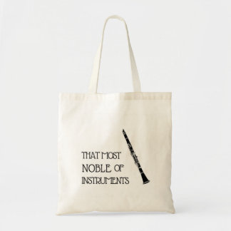 Bolsa Tote Esse o mais nobre dos instrumentos - clarinete