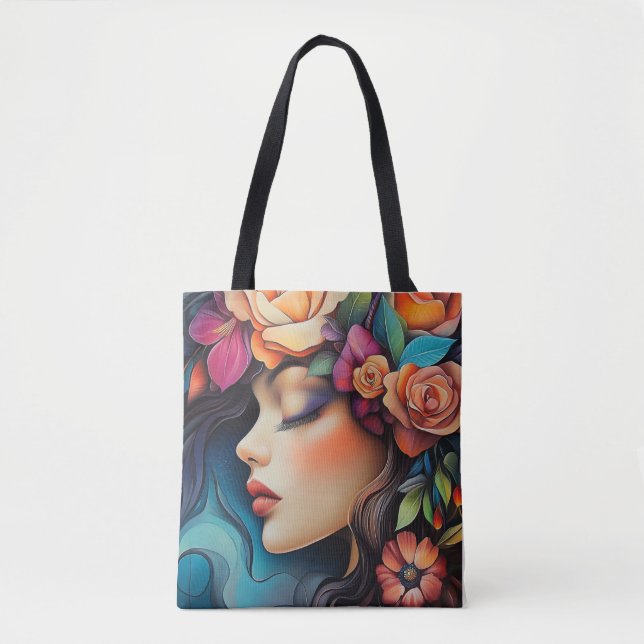 Bolsa Tote Essência Floral (Frente)
