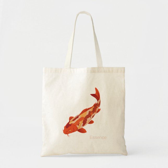 Bolsa Tote Essência – Koi Símbolo de Crescimento e Força Inte (Frente)