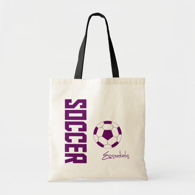 Bolsa Tote Essenciais de Futebol (roxo) (Frente)