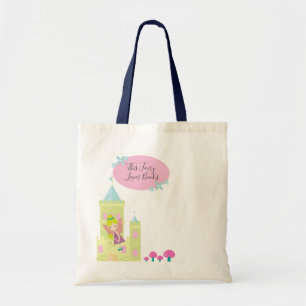 Bolsa Tote Esta Biblioteca de Fadas Ama Livros