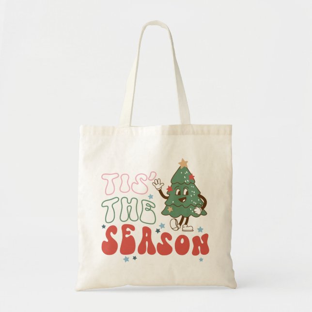 Bolsa Tote Esta É A Época Retro Natal (Frente)