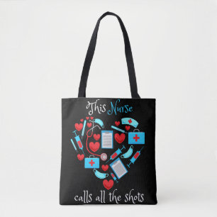 Bolsa Tote Esta Enfermeira Chama Todos Os Tiros