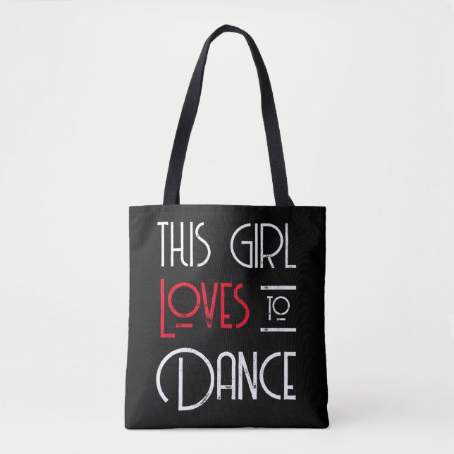 Bolsa Tote Esta Menina Adora Dançar (Frente)