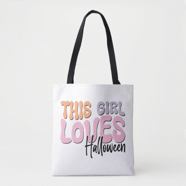 Bolsa Tote Esta Menina Adora Halloween (Frente)