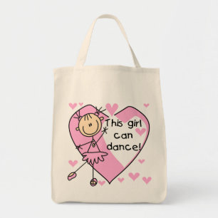 Bolsa Tote Esta menina pode dançar t-shirt e presentes