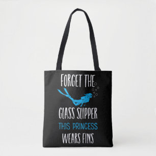 Bolsa Tote Esta princesa Veste o azul fino
