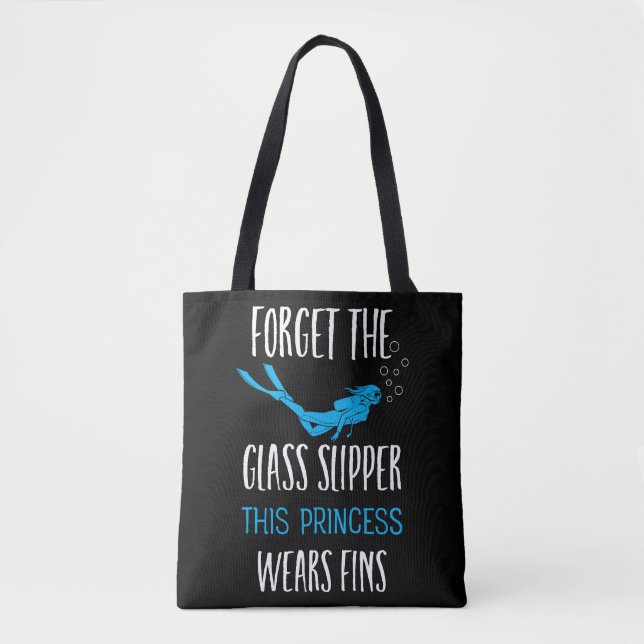 Bolsa Tote Esta princesa Veste o azul fino (Frente)