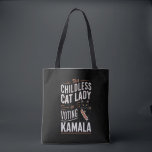 Bolsa Tote Esta Senhora de Gato Infantil Está Votando Kamala<br><div class="desc">Esta Senhora de Gato Infantil Está Votando Kamala</div>