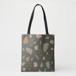 Bolsa Tote Estação Outonal com Folhas e Plantas 