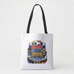 Bolsa Tote Estádio de Futebol do Dia de Jogo da Moda 2026