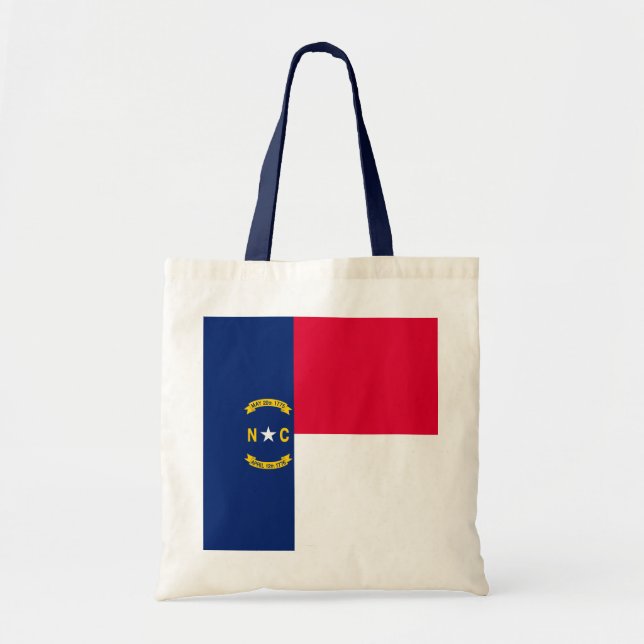 Bolsa Tote Estado da Carolina do Norte Design (Frente)