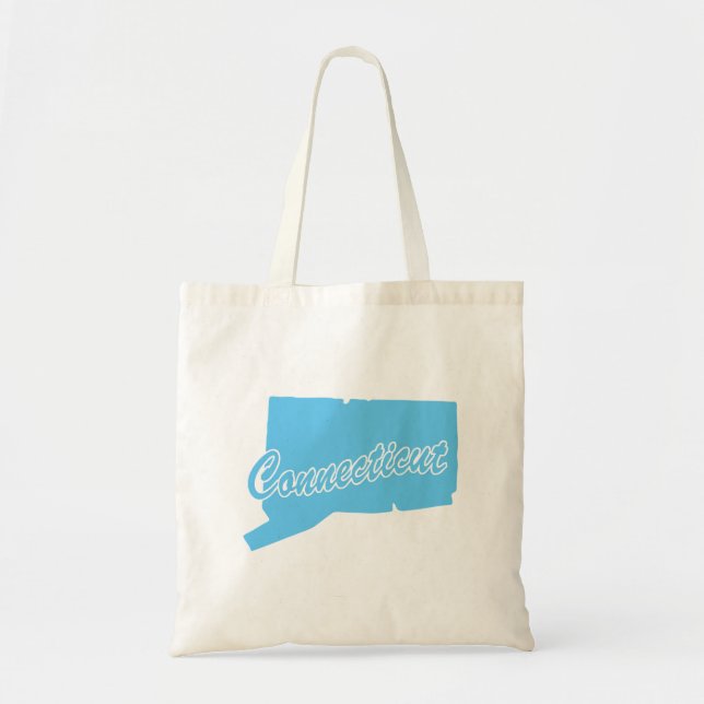 Bolsa Tote Estado Da Forma De Connecticut (Frente)