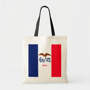 Bolsa Tote Estado de Iowa Flag Design