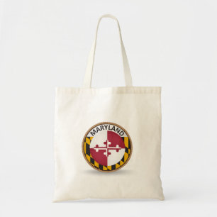 Bolsa Tote Estado de sacola do selo da bandeira de Maryland