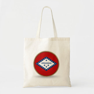Bolsa Tote Estado do Arkansas Flag Selo Tote Bag